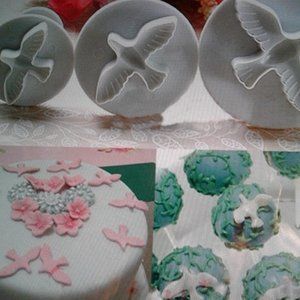 3 Pcs DOVE Fondant Cake  Cookie Plunger  NWOT